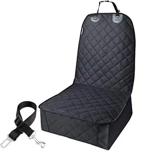 ZYZ PET 600D Nonslip Durable Waterproof  Foldable 2-In-1 Pet Dog Front Car Seat Cover