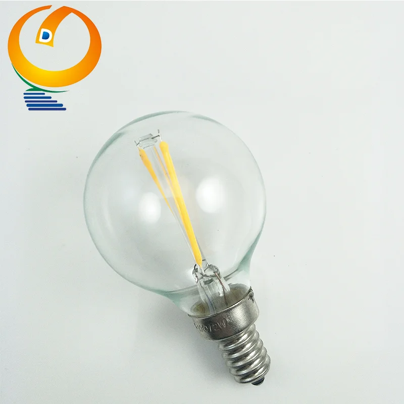 Hot Sales 1W/2W/4W/6W   color bulb Led Lighting Bulb G45 Globe Led Filament Bulb