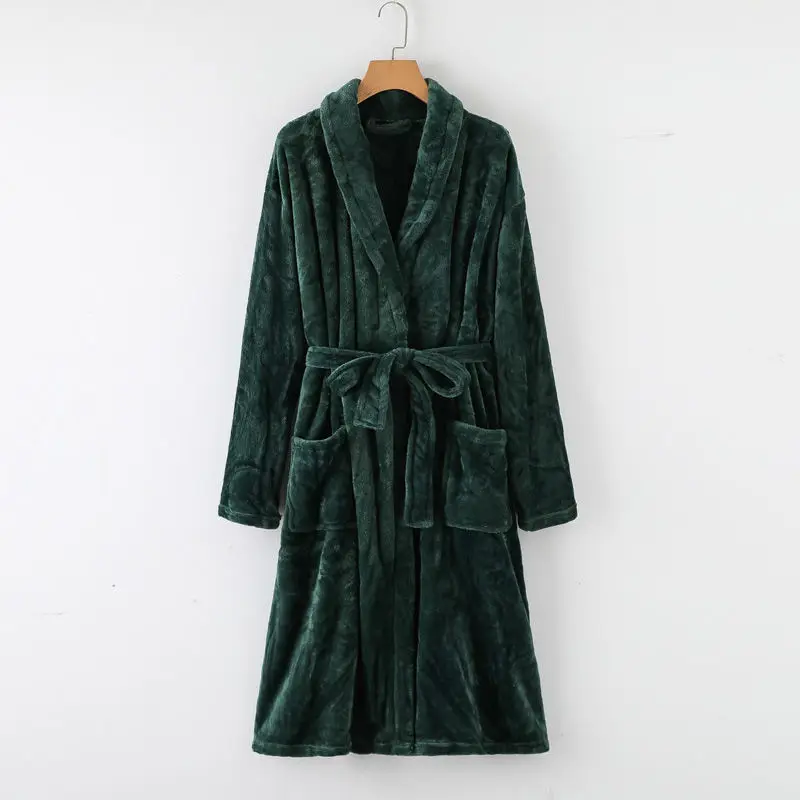 

Womens Fleece Bathrobe - Shawl Collar Soft Plush Spa Robe
