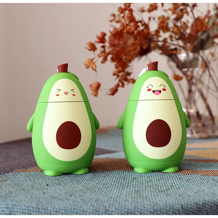 

Wholesale avocado glass water bottle cute water bottle, Same as the picture