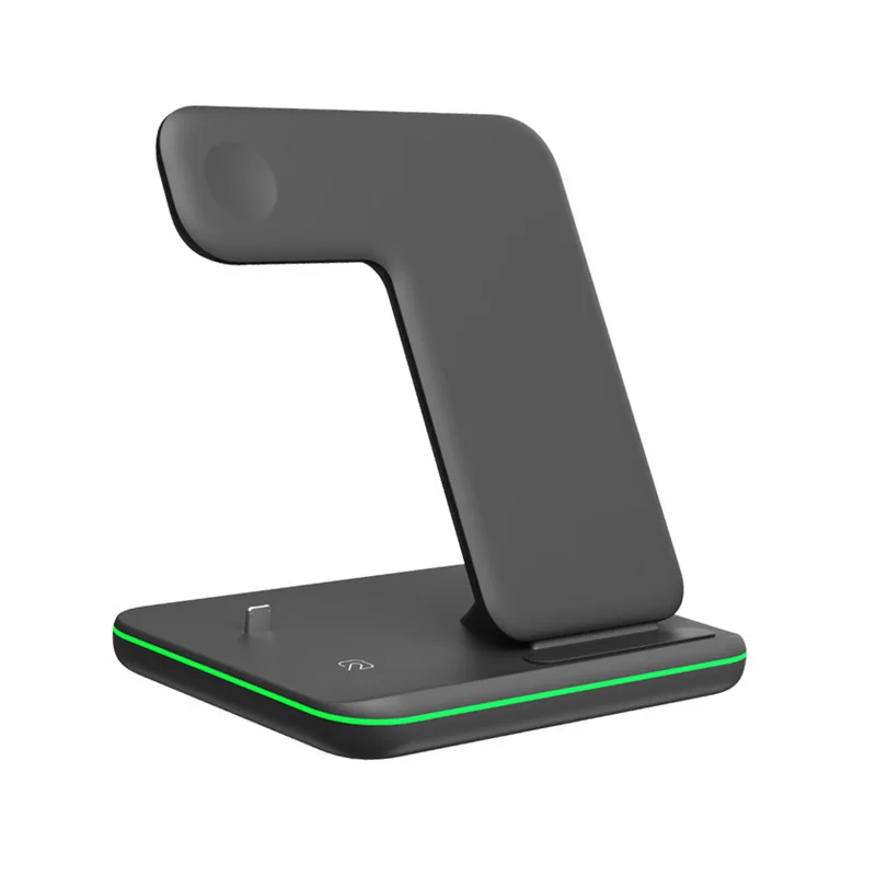 

15W Multifunction Cargadores 3 IN 1 Wireless Charger Docking Charge Mobile Phone Fast Charger Chargers Charging Station, Black