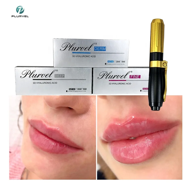 

Plurvel 10-100ml Hyaluronic acid dermal filler injection pen HA meso injector anti-wrinkles lip enlargement hyaluronic injector