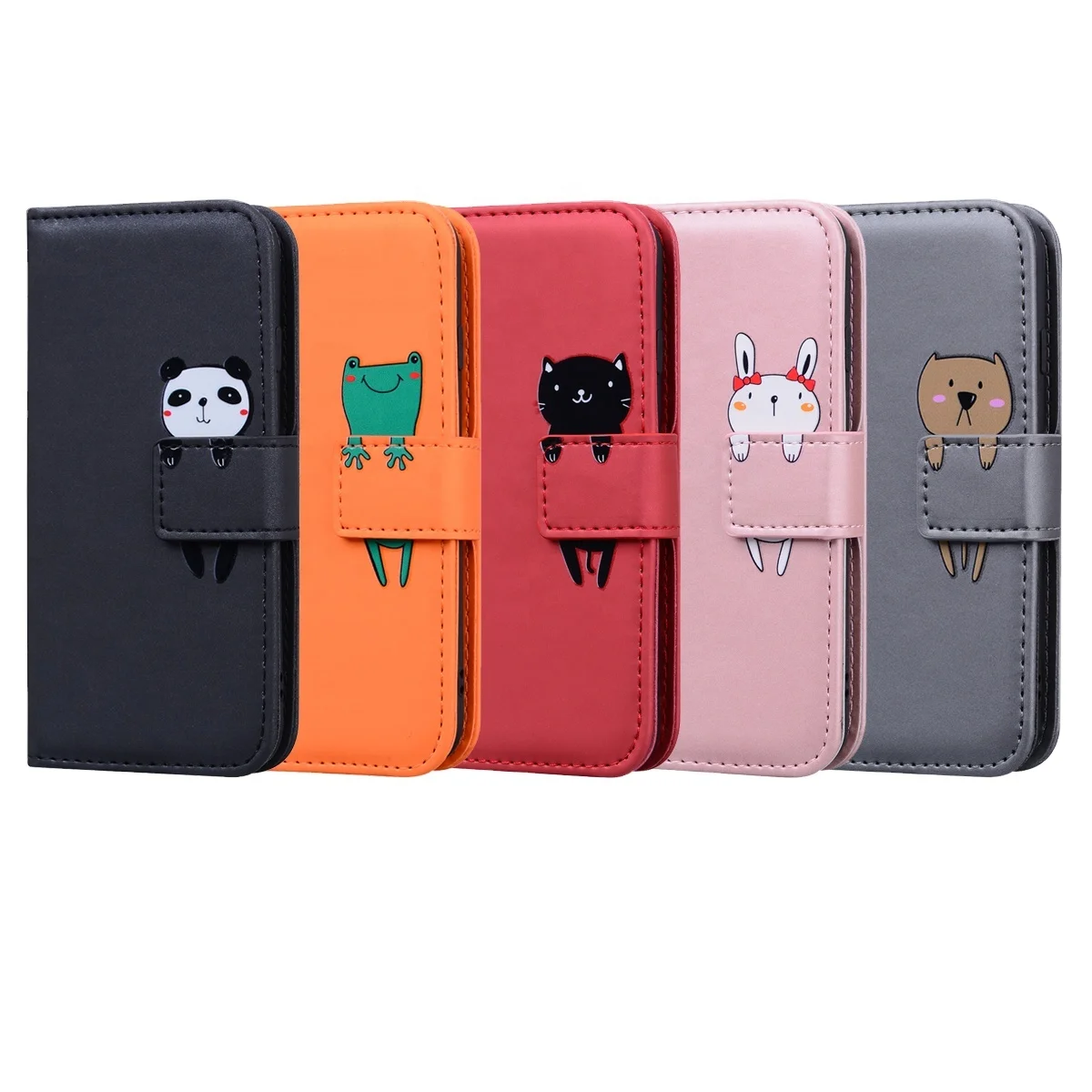 

in stock back cover case for huawei p40 tpu cute carton leather phone case for huawei p40/pro/lite, 5 colors