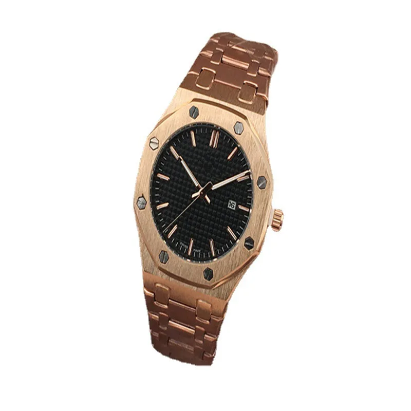 

stainless steel large dial luxury top brand mens quartz Ap watch