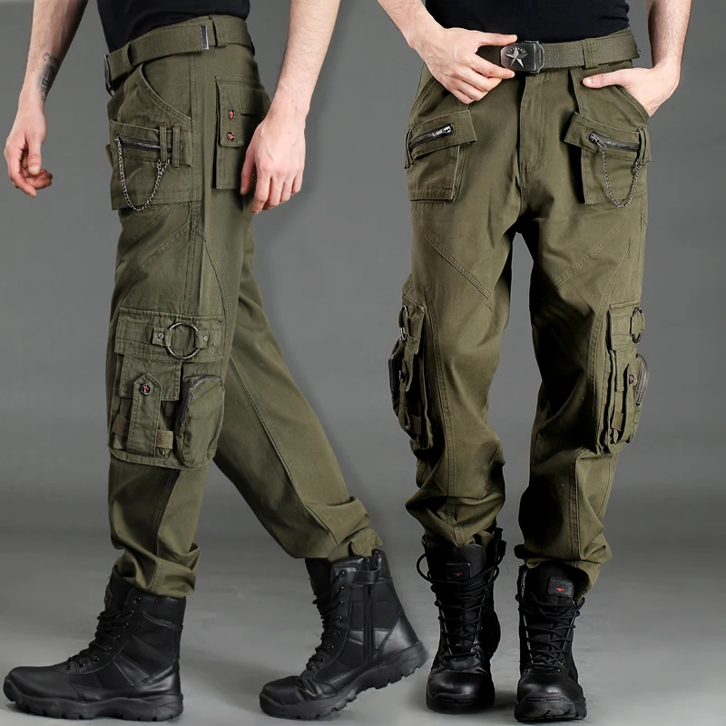 

Free Shipping Outdoor Camo Military Pants Straight Loose Overalls Cargo Pant Army Fan Multi Pocket Tactical Trousers Plus Size