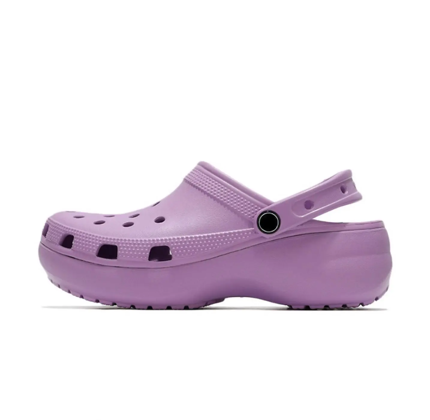 

BUSY GIRL XY1025 Black platform clogs high heel sandals slipper clogs 2021 for women, White/black/purple/pink