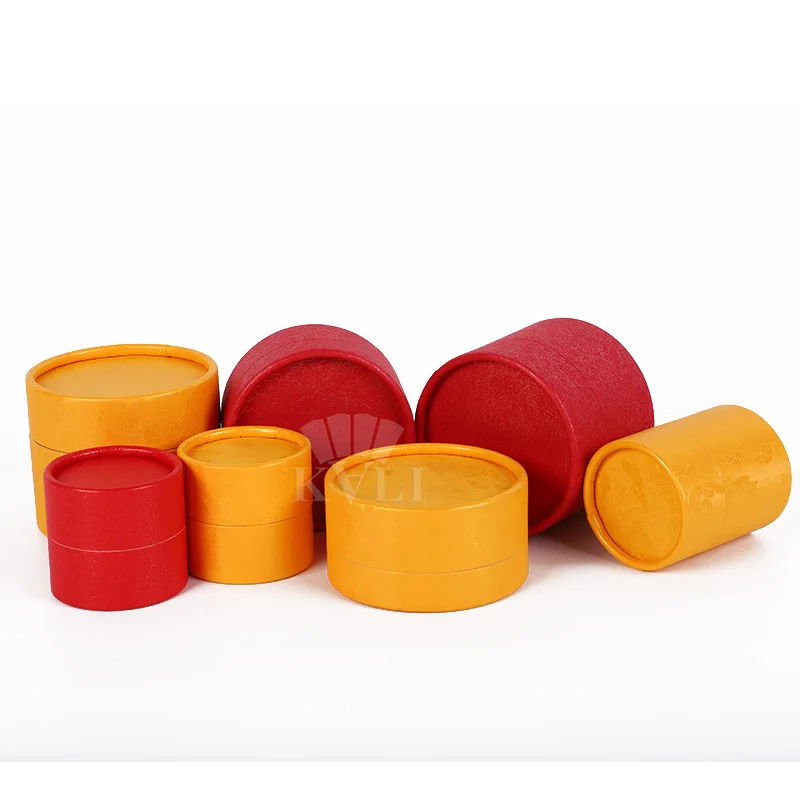 Round Paper Can Cylinder Tube Packaging Can Small Cardboard Tube