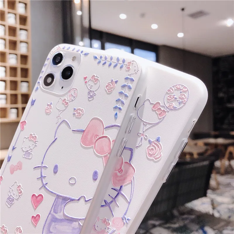 Kt Cat Cute Hello Kitty Silicone Soft Phone Case For Iphone 11 Pro Max ...