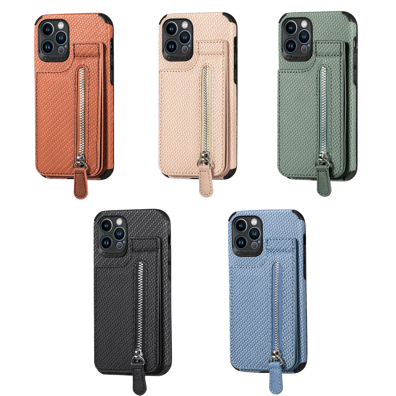 

2022 New Wallet Holder Zipper Pocket Card Holder Phone Case for Iphone 11 12 13 Pro Protective Cover Phone Case Manufacturer