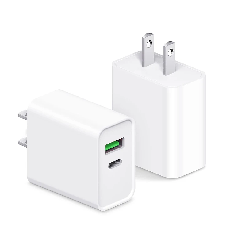 

Dual Port Fast USB Charger QC 3.0 Wall Plug pd charger 20w Fast Charging phone charger Compatible i series phone