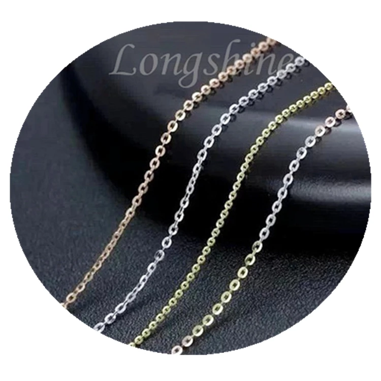 Wholesale Pure Gold Jewely 18K Solid Gold Necklace Choke Rope Chain Necklace for Women
