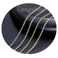 

Wholesale Pure Gold Jewely 18K Solid Gold Necklace Choke Rope Chain Necklace for Women