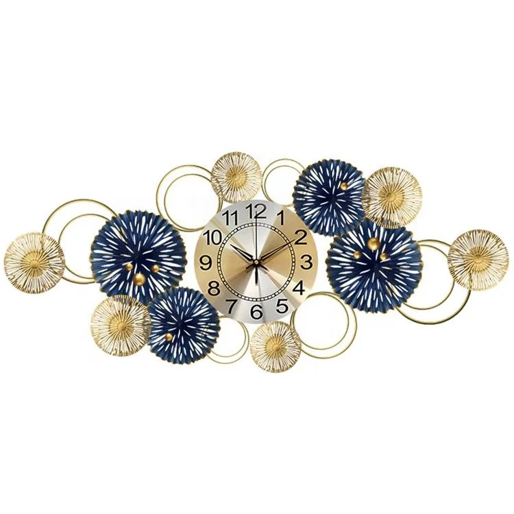 

Light Luxury Large Fireworks Creative Wholesale 3D Decorative Wall Clock