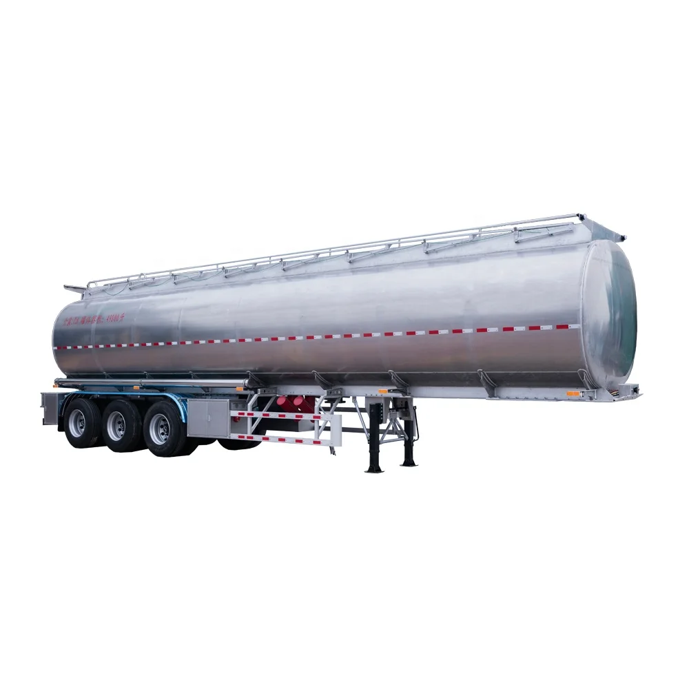 

48000 liters 6 Compartments Diesel tank semi trailer Petroleum Aluminum Tanker, Customers optional