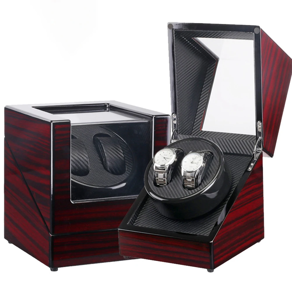 

luxury wooden storage case automatic watch winder box, Black color