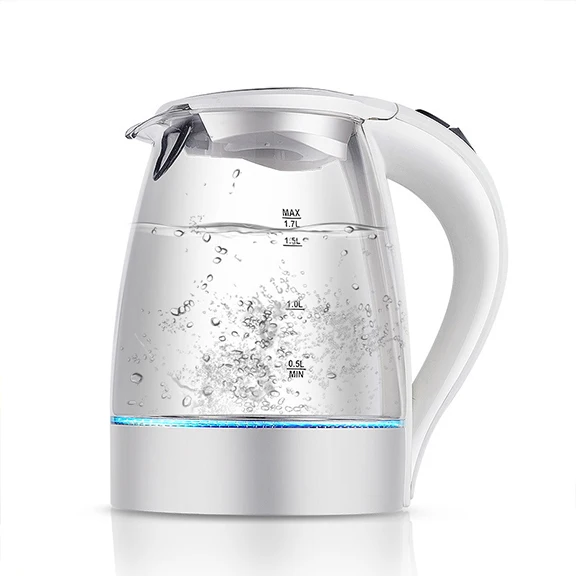 

Everich 1.7L Body Glass Water Electric Kettles Tea Boiler 304 Food Grade Steel Heating Plate High-Quality