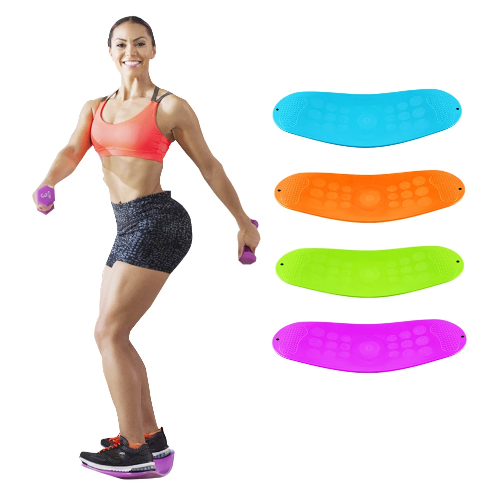 

ABS Yoga Twister Balance Board Fitness Waist Wriggling Dance Wobble Borad Disk Pad Gym Home Training Exercise Plate