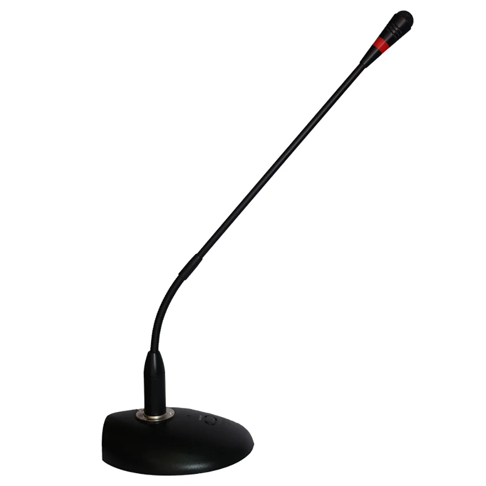 

Metal Gooseneck Wired Desktop Conference Microphone with 48V Phantom Power, Black