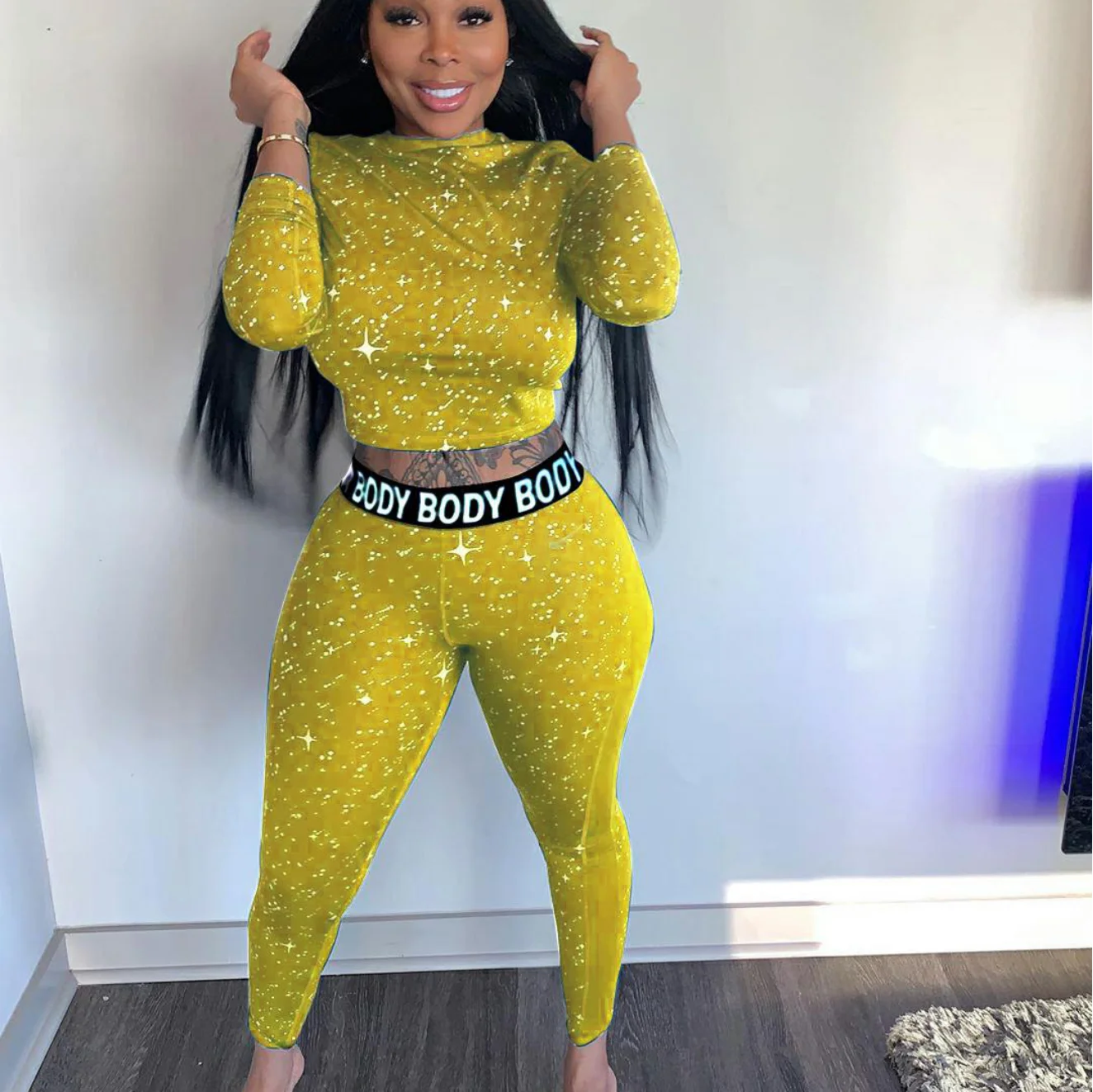 

s0058a Hot style women sexy two-piece sets+Fashion casual print tight two-piece set, 2 colors