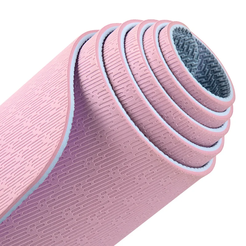 

Exercises Extra Large 80cm Wide High Tpe Layer Gym Yoga Mat, Gray+blue