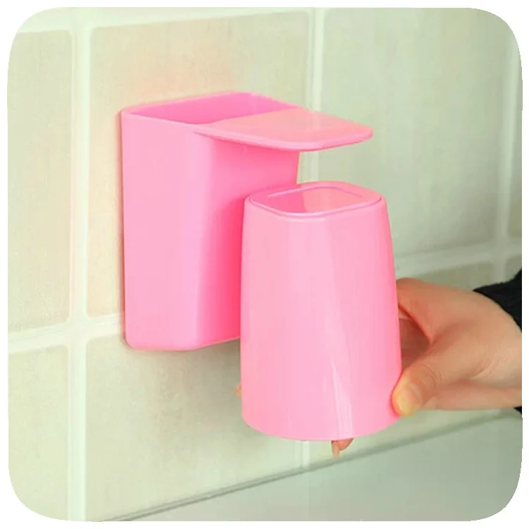 

Magnetic Factory Wholesale Bathroom Gargle Plastic Toothbrush Cup, Multicolors