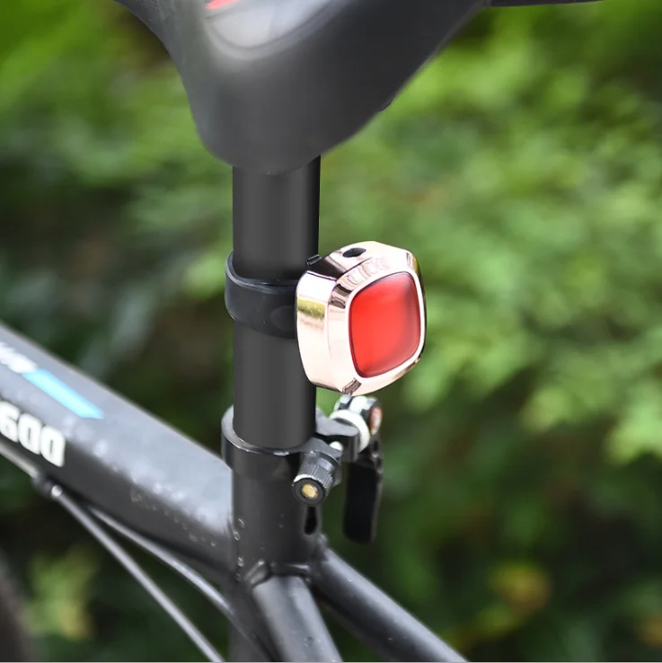 

Bicycle smart brake tail light usb charging waterproof cob gravity sensor night riding smart safety warning tail light, 4 colors