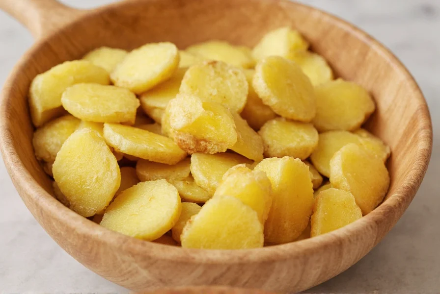 Qualitätsmerkmale von Ingwer: glatte, straffe Schale ohne Flecken