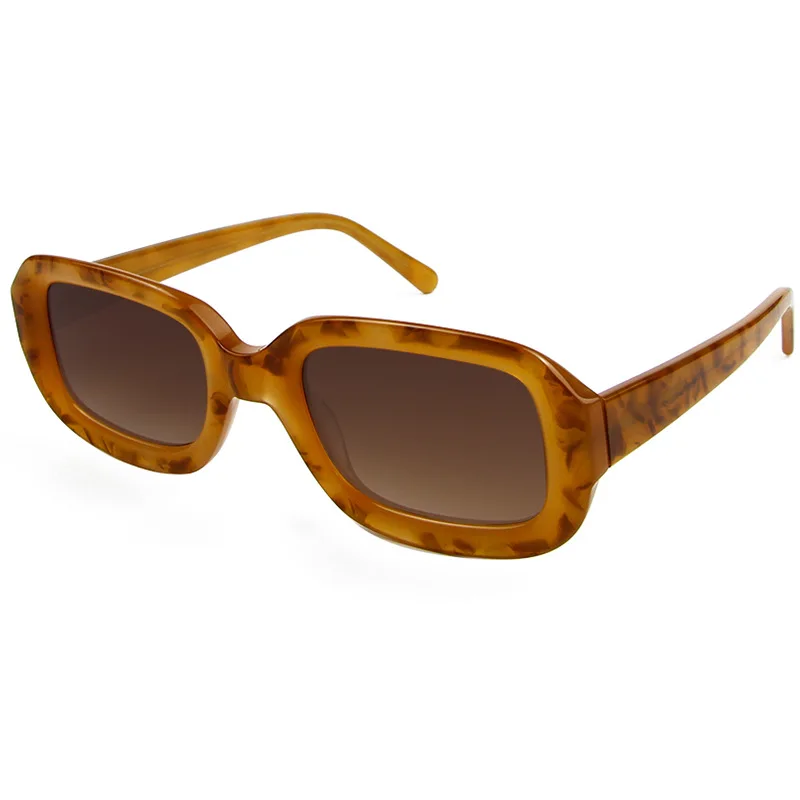 

High quality acetate square frame eyeglasses personality wide leg glasses fashion lady sunglasses