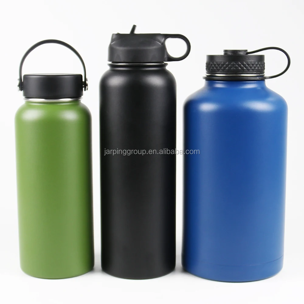 

double wall stainless steel thermos bottle vacuum flask insulated water bottles termo keep hot beer growler, Customized color