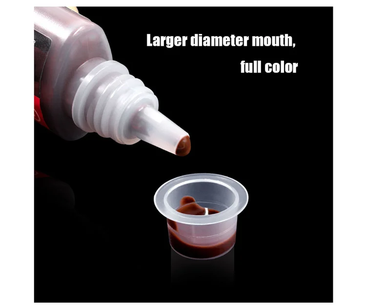 

Wholesale 100 pcs Bag Small / Middle / Large Plastic Pigment Disposable Tattoo Ink Cups, Clear
