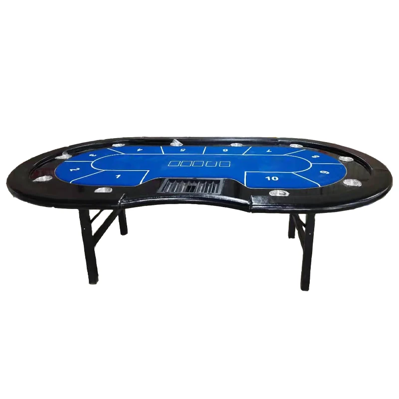 

YH Casino Texas Used 5cm Stainless Steel Legs Deluxe Foldable Gambling Poker Table