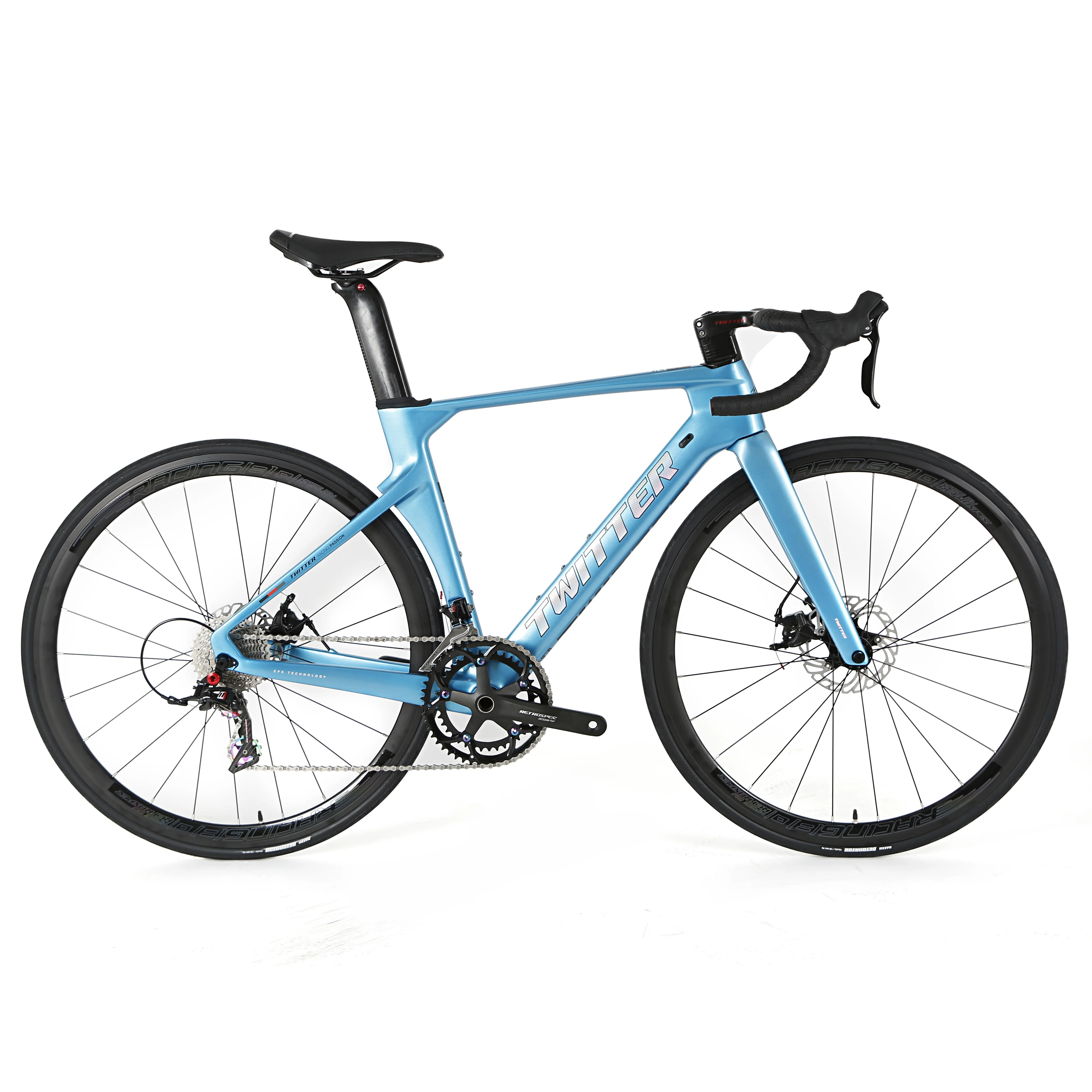 

Affordable Price Good Quality 700C Carbon Frame 22-Speed Road Bike with Flat Mount Hydraulic Disc Brake and Thru Axle