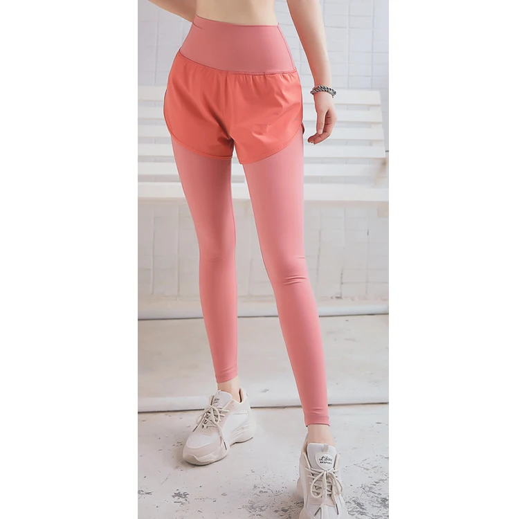 

2020 High-end yoga pants leggings with shorts, 3 colors