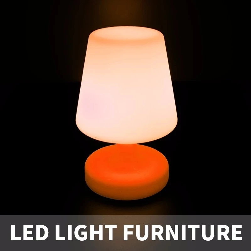 rechargeable battery RGB led table lamp 16 color change indoor residential home hotel led table lamp IP65