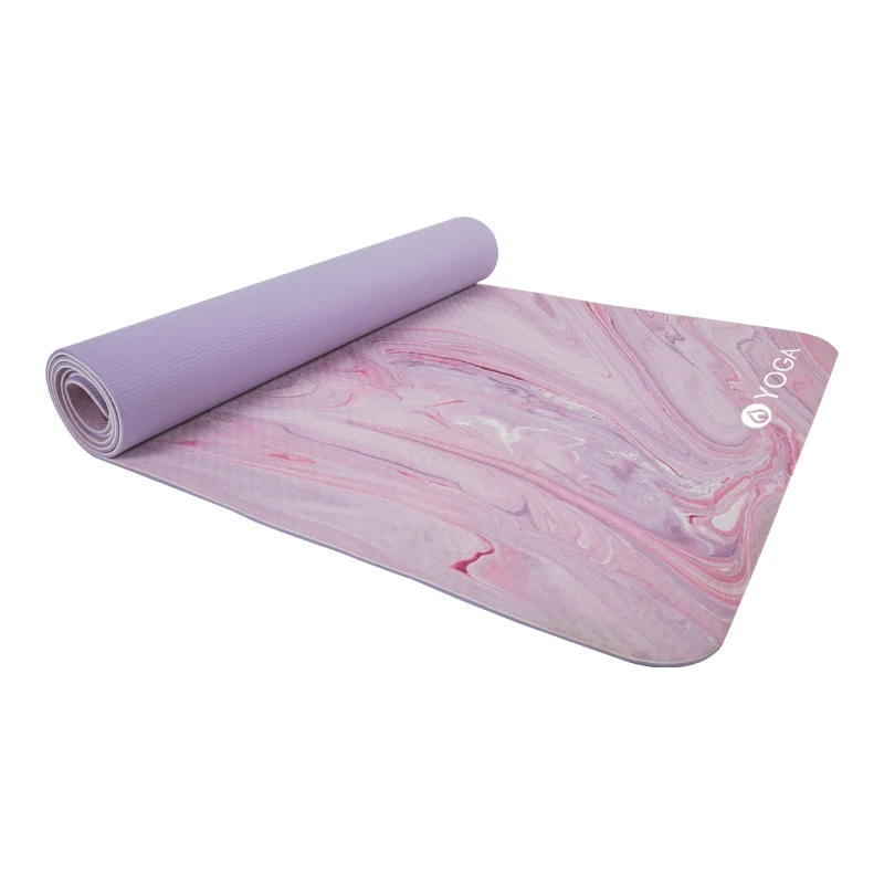 

Cheap Plain Print Large Home Fitness Tpe Yoga Mat For Unisex