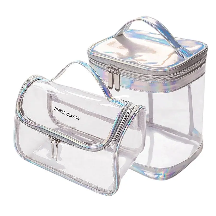 

Small Pvc Makeup Bag Travel Transparent Clear Cosmetic Bags Fashion Women Handbags