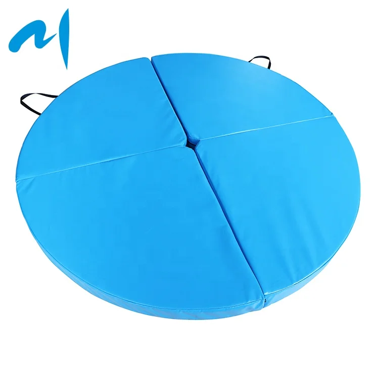 

5FT W x 3.4" Thick Round Portable Fitness Dance Safety Mat Pole Dance Crash mat for Sale, Customized