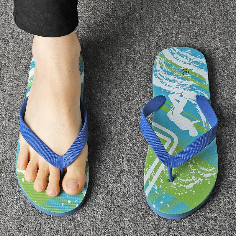 

Men Sports Plastic PE Flip Flops Slippers For Summer Beach