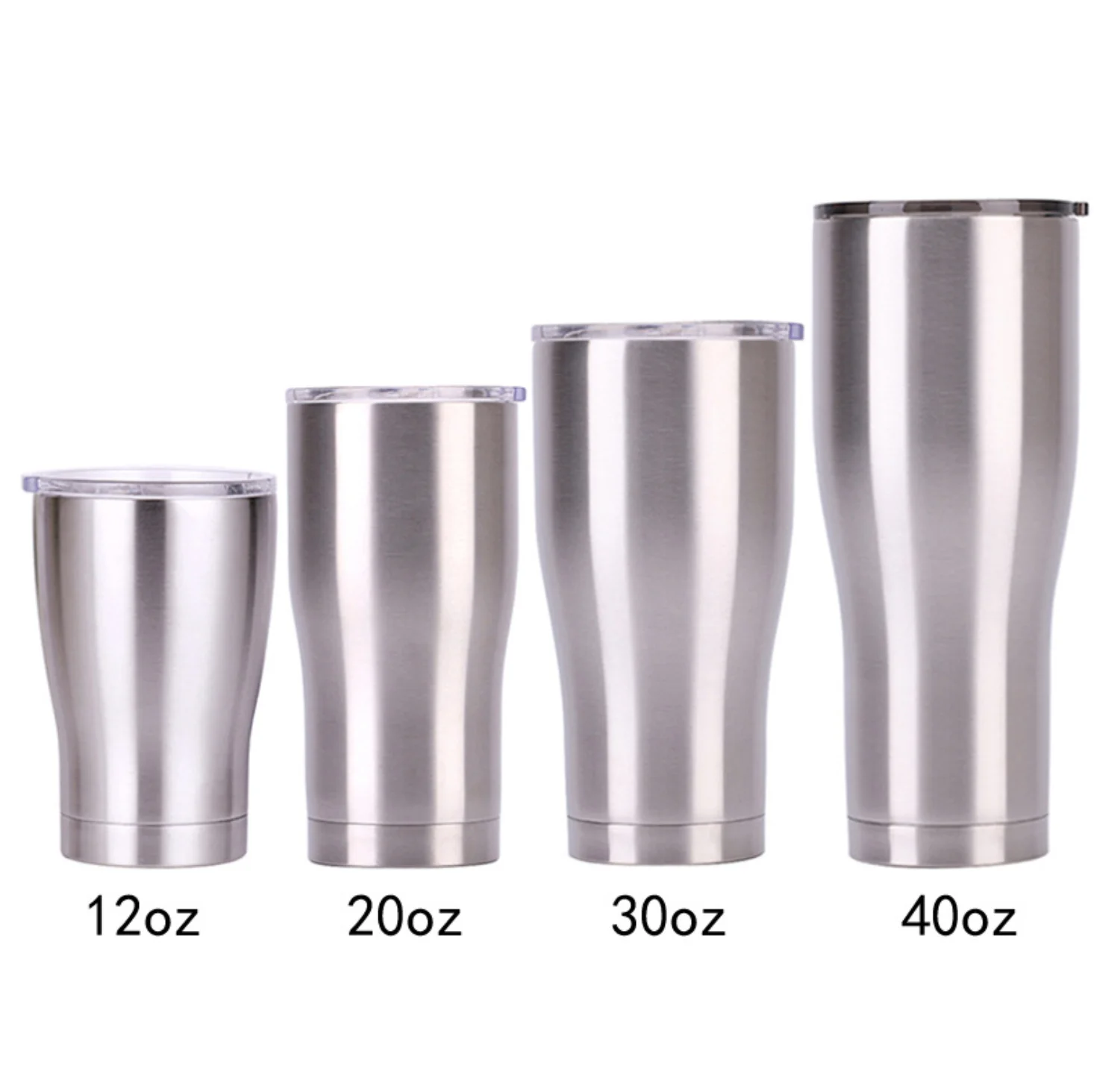 

12oz 20oz 30oz modern curve tumblers stainless steel vacuum insulated 40oz, Customized colors acceptable
