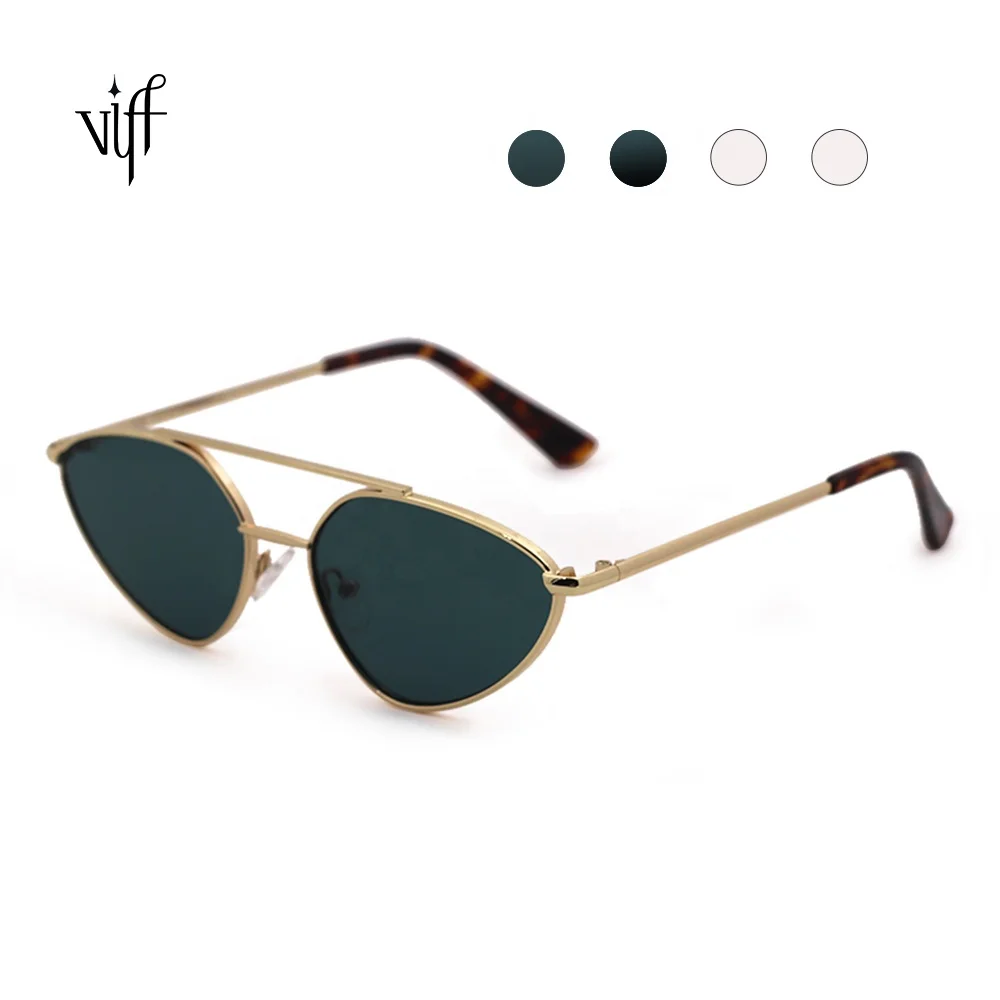 

VIFF Mens Luxury Shades Sunglasses HM19320 Metal Frame Retro Custom Brand Logo Sunglasses