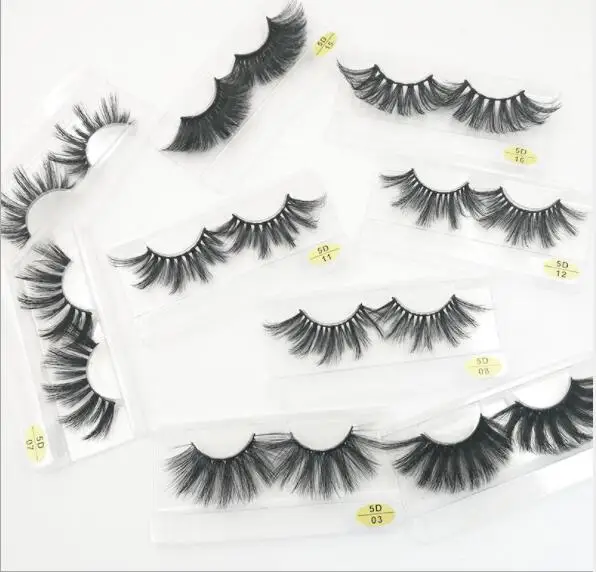 

New Handmade False Lashes Wispy Vegan 3d Fake Chemical Fiber Eyelashes