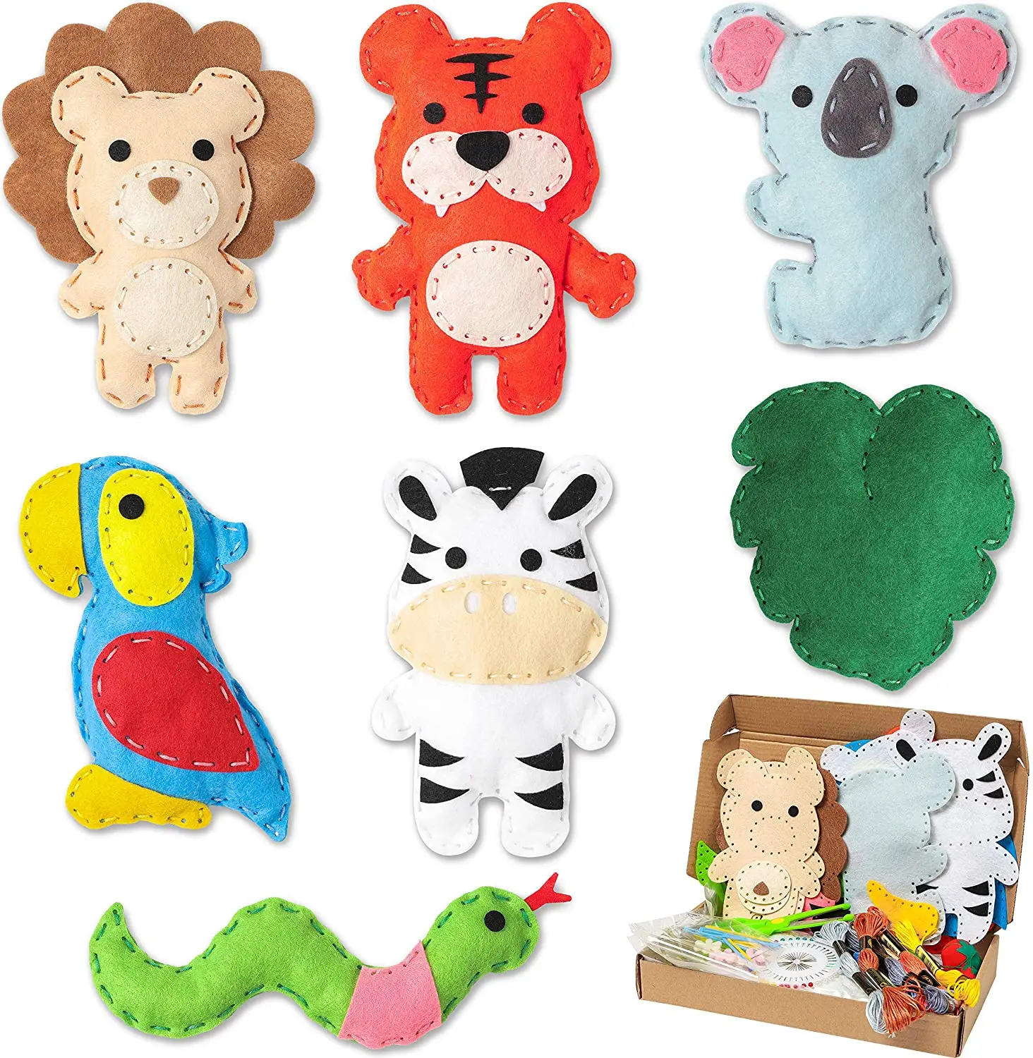 Felt Woodland Animals Stuffed Felt Animal Ornaments For Baby Toy Room  Decoration - Buy Handmade Felt Animals,Stuffed Animal,Needle Felt Animal  Product on 