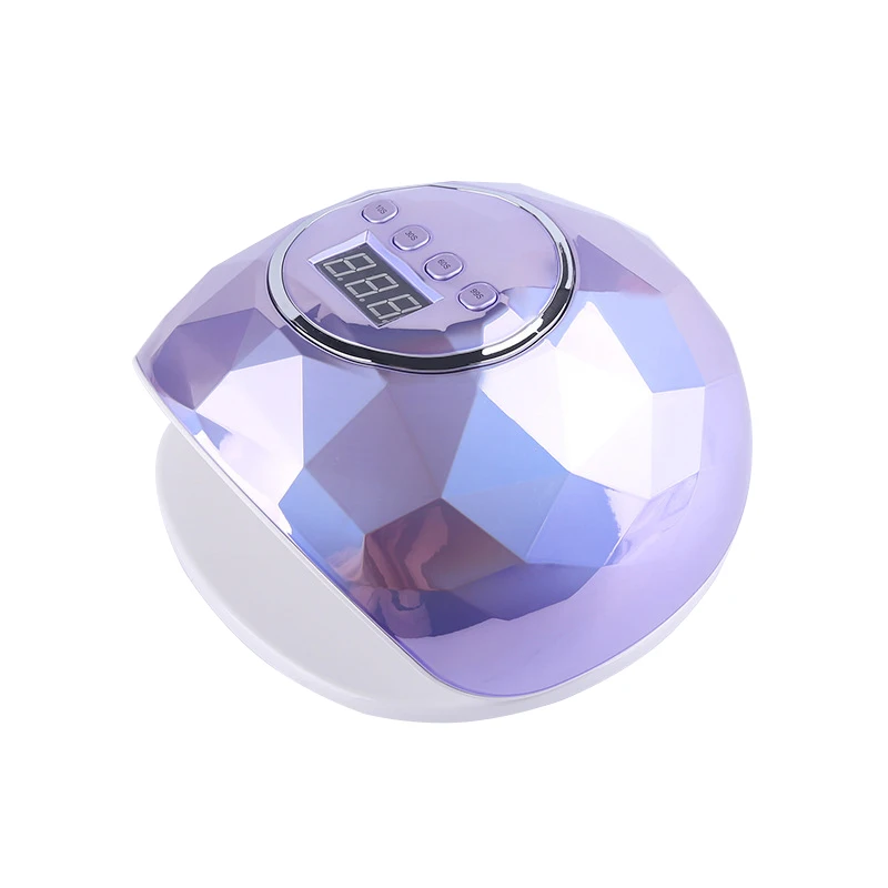 

New color diamond Power Curing Light 86W nail uv led lamp, White pink purple