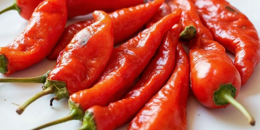 Pepper slices between paper towels in microwave