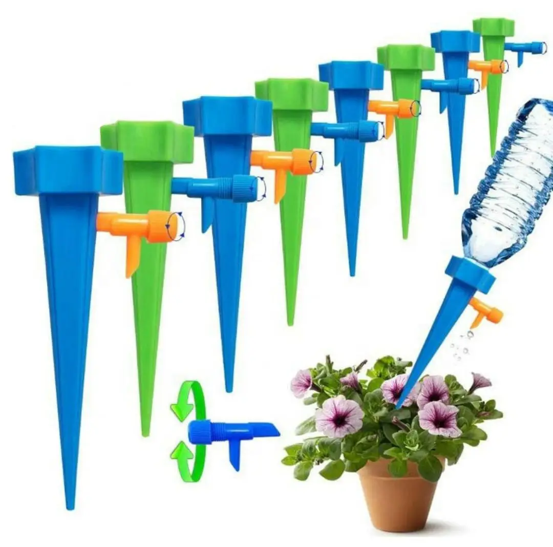 

Garden Diy Automatic Drip Spikes Watering Plants Houseplant Dripper Slow Release Control Valve Switch Self Irrigation