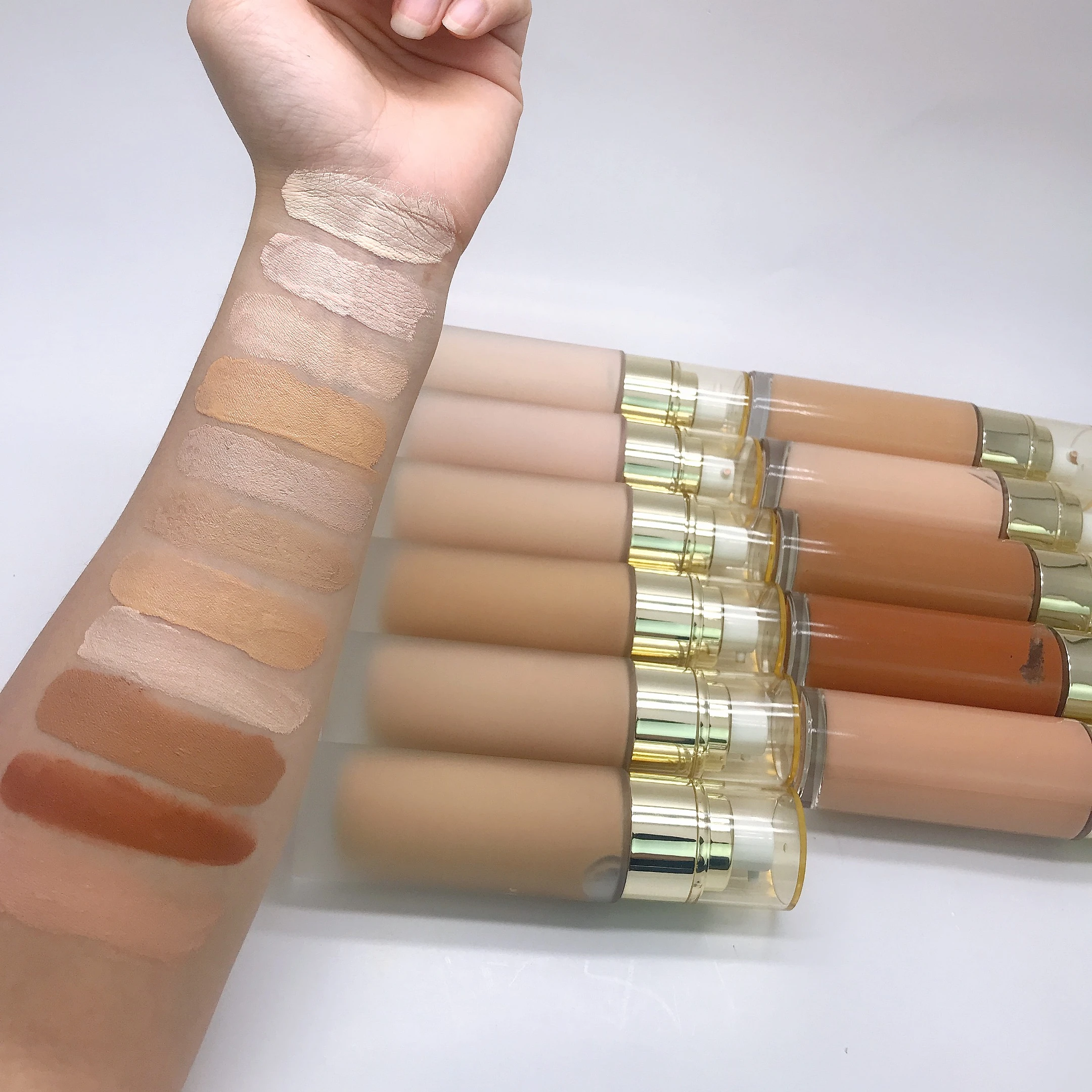 

Custom Private Label Makeup Face Concealer Cosmetic Waterproof Natural Liquid Foundation, Customized