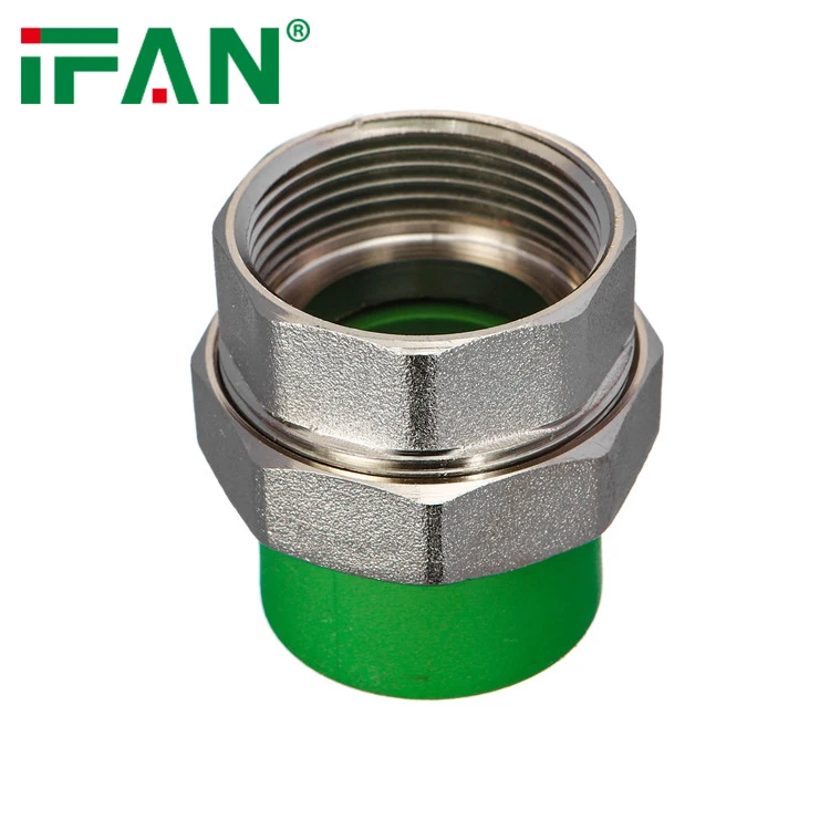 

IFAN Wholesale Price Green PPR Male Union Brass Plastic Fitting Union Fitting PPR