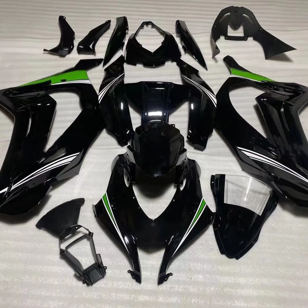 

2021 WHSC Motorcycle Fairing Kits For KAWASAKI ZX 10R 2016 Fairing Kit Black, Pictures shown