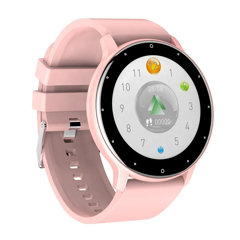 

New products Full Touch Screen Lady Smart Watch APP Manual & Automatic Heart Rate Detection smart watches