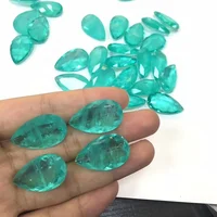 

hot sale fancy pear cut 10x12mm fusion gemstone light paraiba tourmaline gems